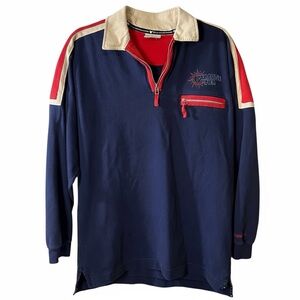 Vintage Disney Cast Member California Adventure Paradise Pier Quarter Zip XL